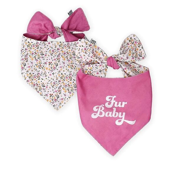 Mary Square Other - Fur Baby Reversible Cotton Dog Bandana